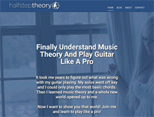 Tablet Screenshot of halfsteptheory.com